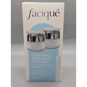 Facique Hydrating Day & Night Cream Set With Hyaluronic Acid & Squalane